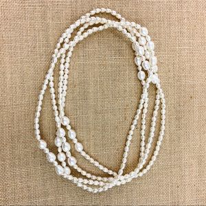 Pearl Stran Long Necklace